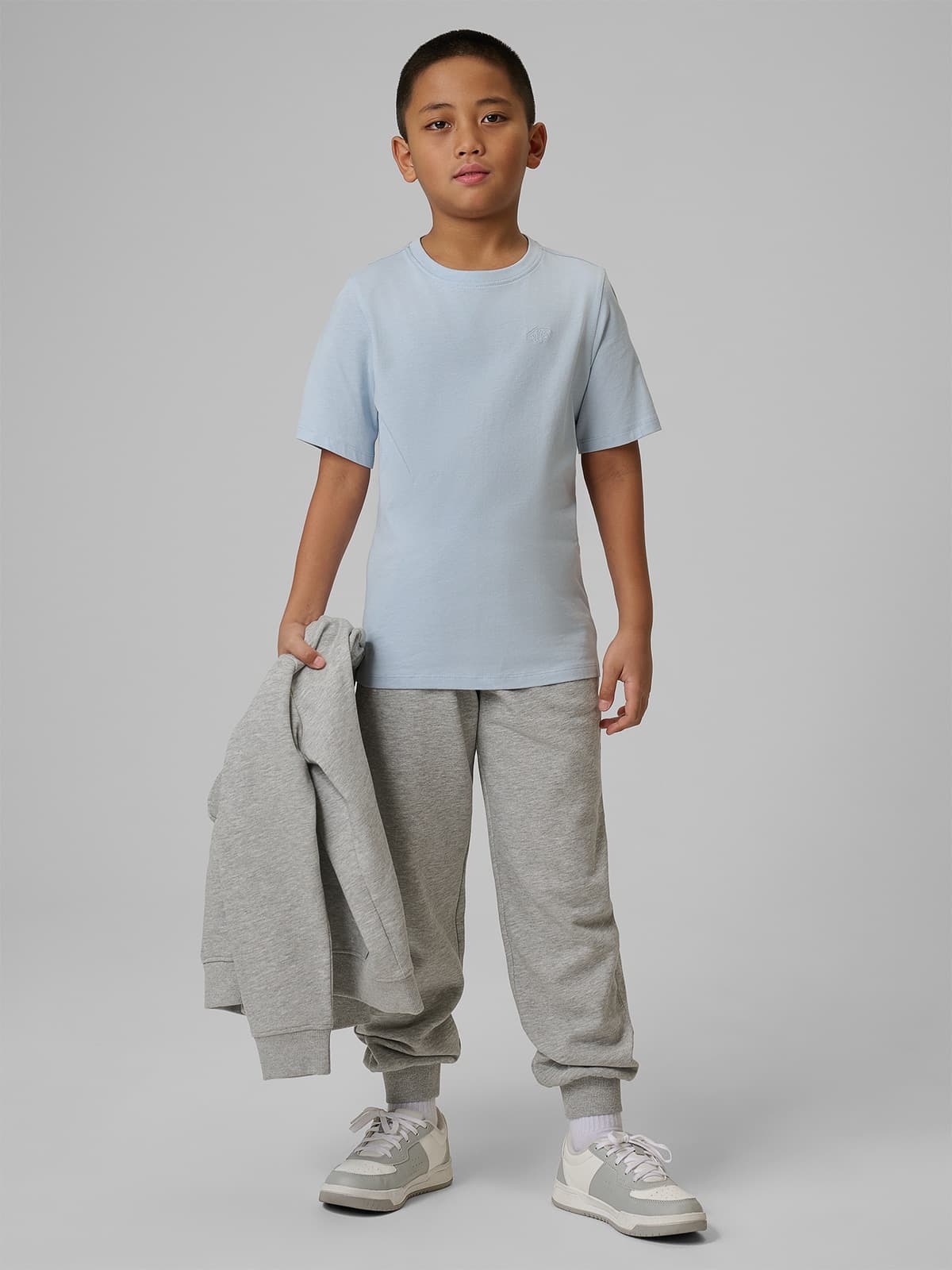 Pantaloni de trening jogger pentru băieți - gri