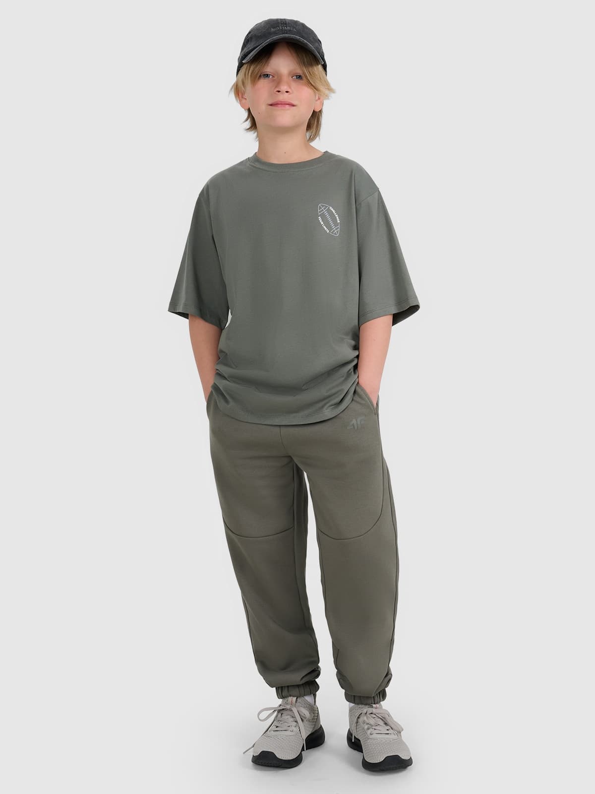 Pantaloni jogger de trening pentru băieți - gri