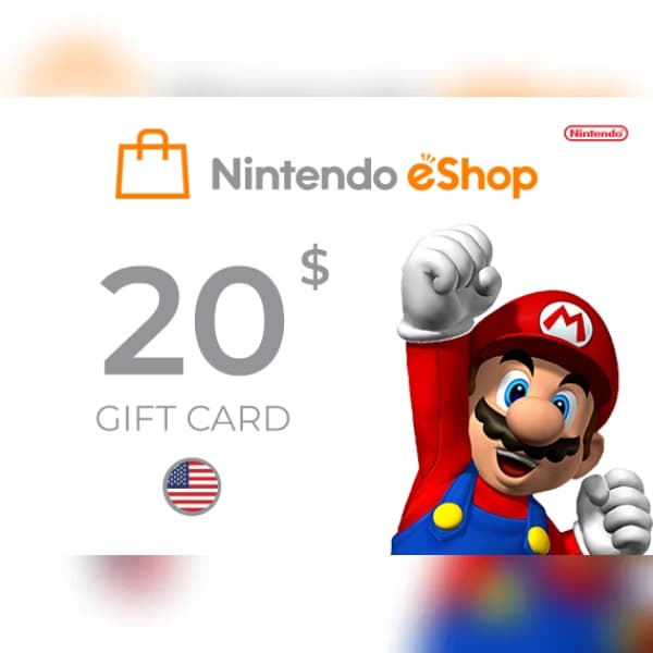 Nintendo eShop Card 20 USD Key - NORTH AMERICA