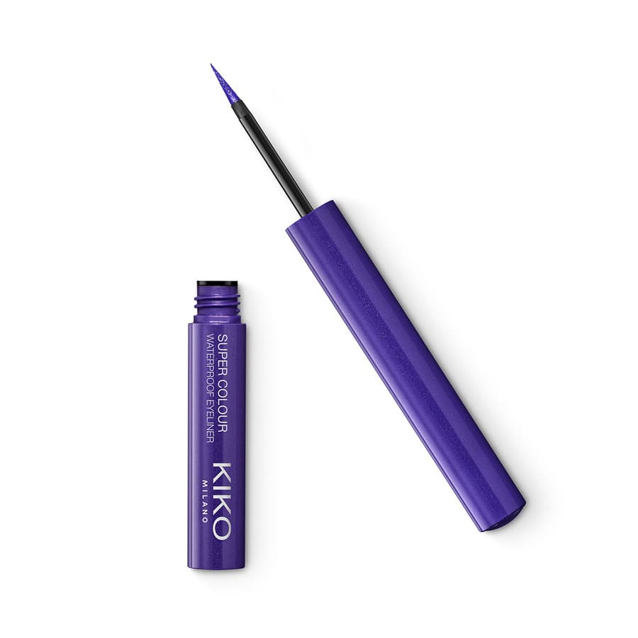 KIKO Milano Super Colour Waterproof Eyeliner eyeliner lichid ultra-ușor 05 Violet 1.7ml