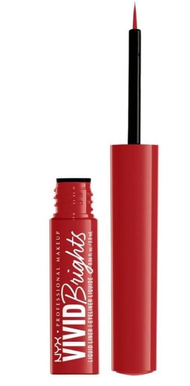 NYX Professional Makeup Vivid Brights Eyeliner cu pensulă 04 On Red