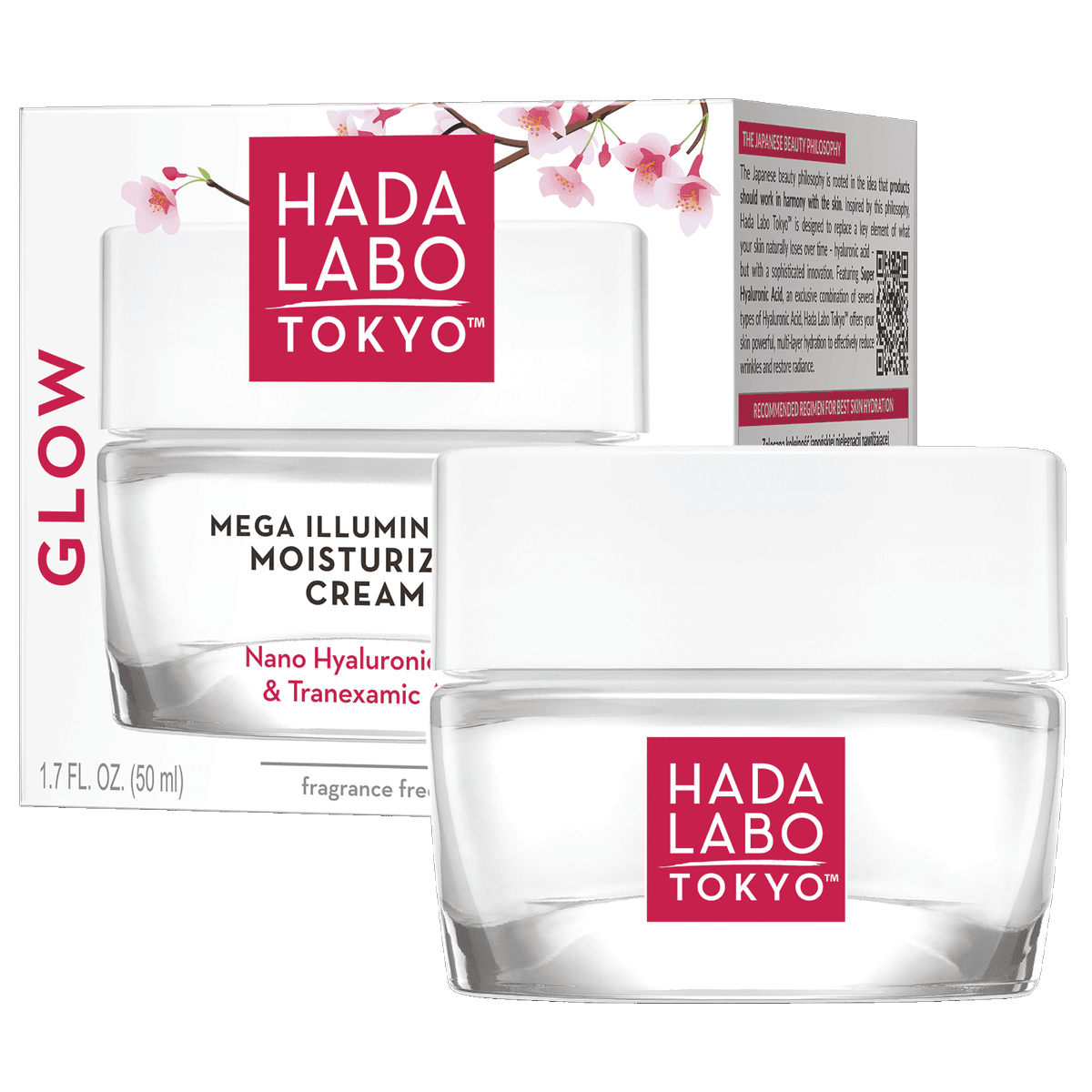 Hada Labo Tokyo Glow Crema de zi și de noapte iluminatoare și hidratantă Hada Labo Tokyo Glow 50ml