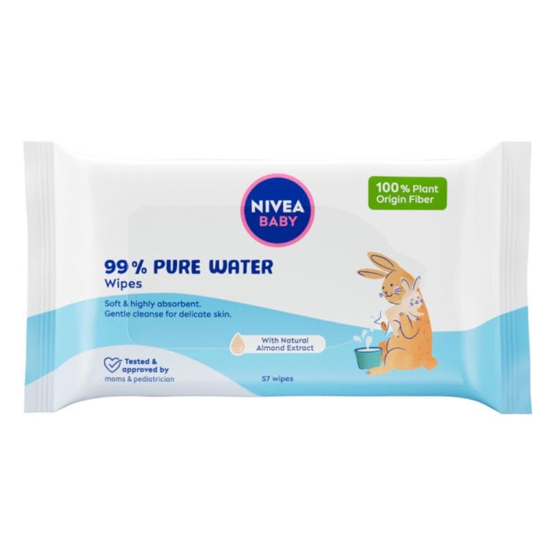 Șervețele pentru copii NIVEA 99% apă pură 57 buc