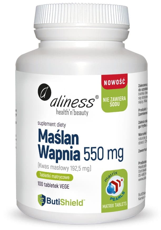 Aliness Butirat de calciu 550mg Supliment alimentar 100 tablete
