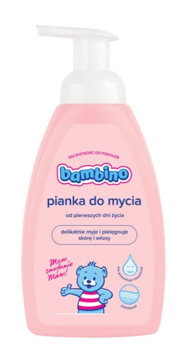Spumă de spălare pentru corp și păr Bambino 2 în 1 din prima zi de viață 500ml