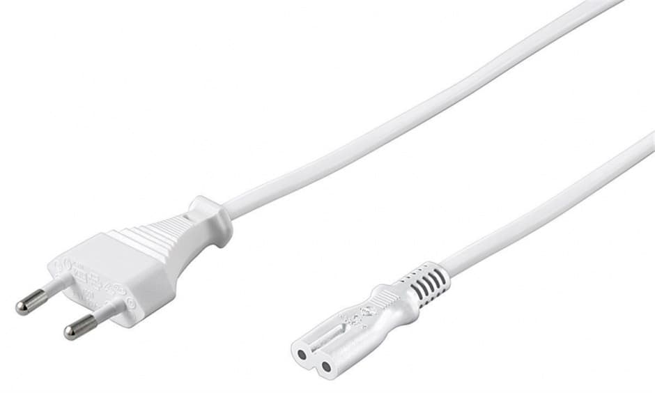 Cablu alimentare Euro la IEC C7 5m Alb, kpspm5w