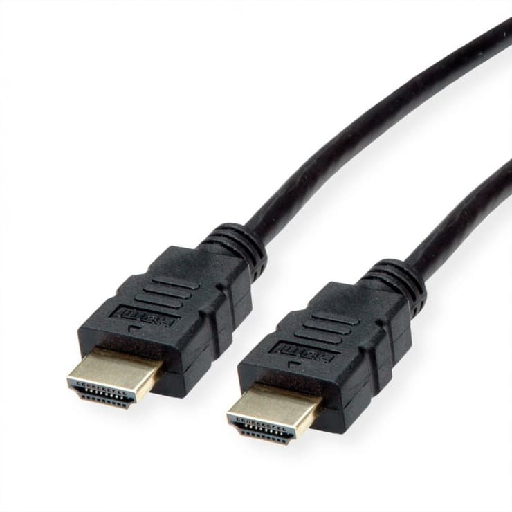 Cablu HDMI High Speed cu Ethernet 4K30Hz TPE T-T 1m Negru, Roline 11.04.5930