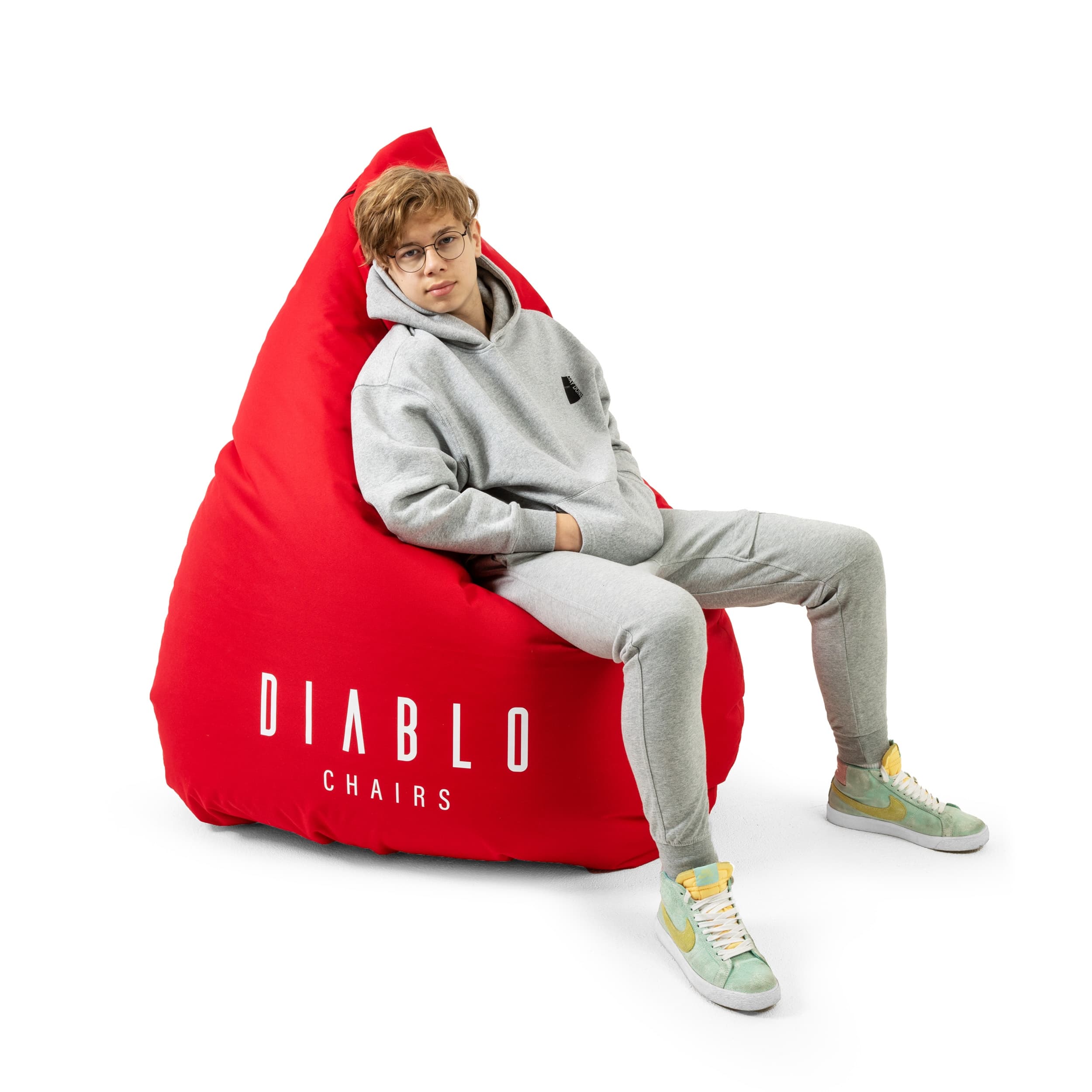 Puf XXL Diablo Chairs pentru șezut: roșu