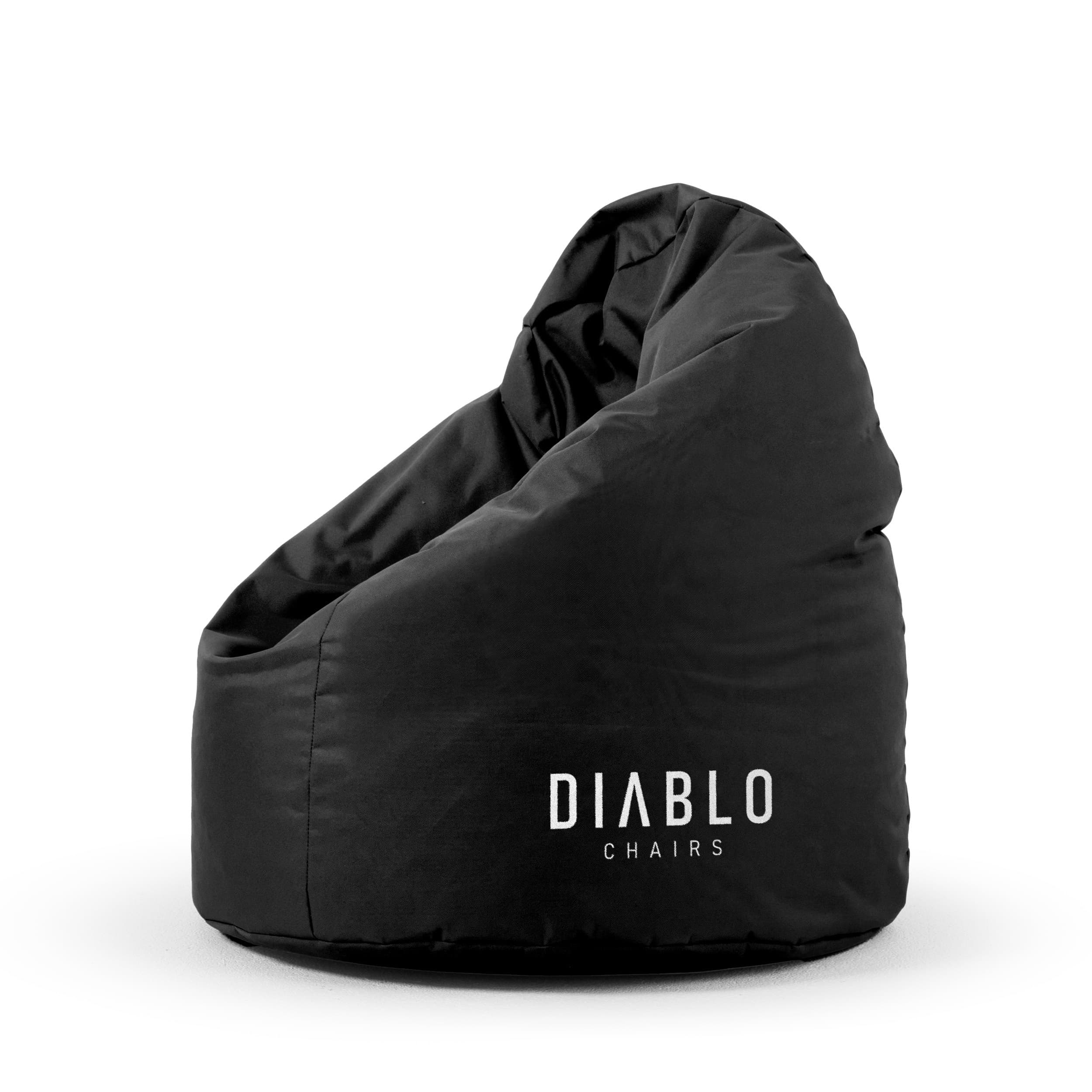 Fotoliul tip puf Diablo Chairs pentru copii: Negru