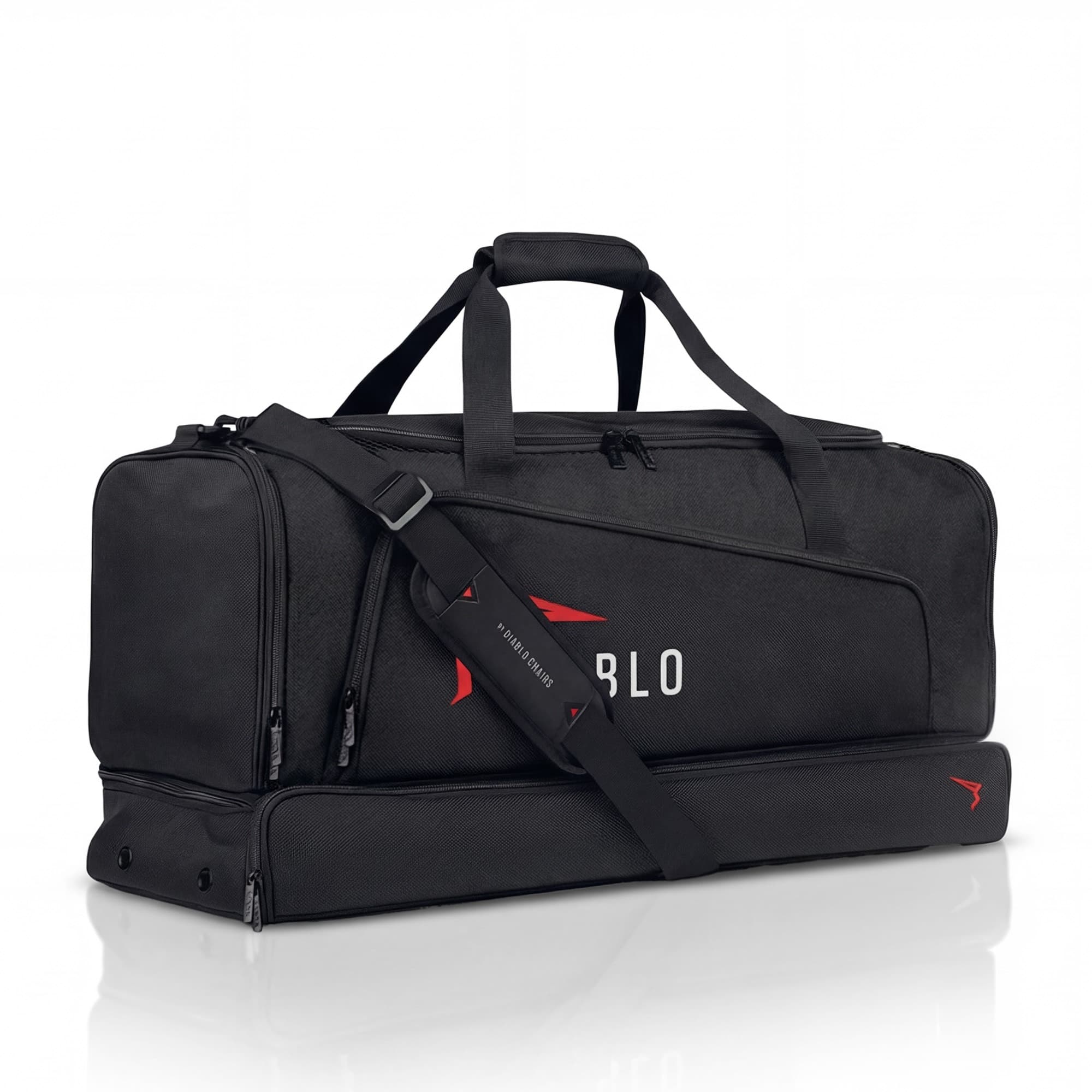 Sac de sport negru cu motiv