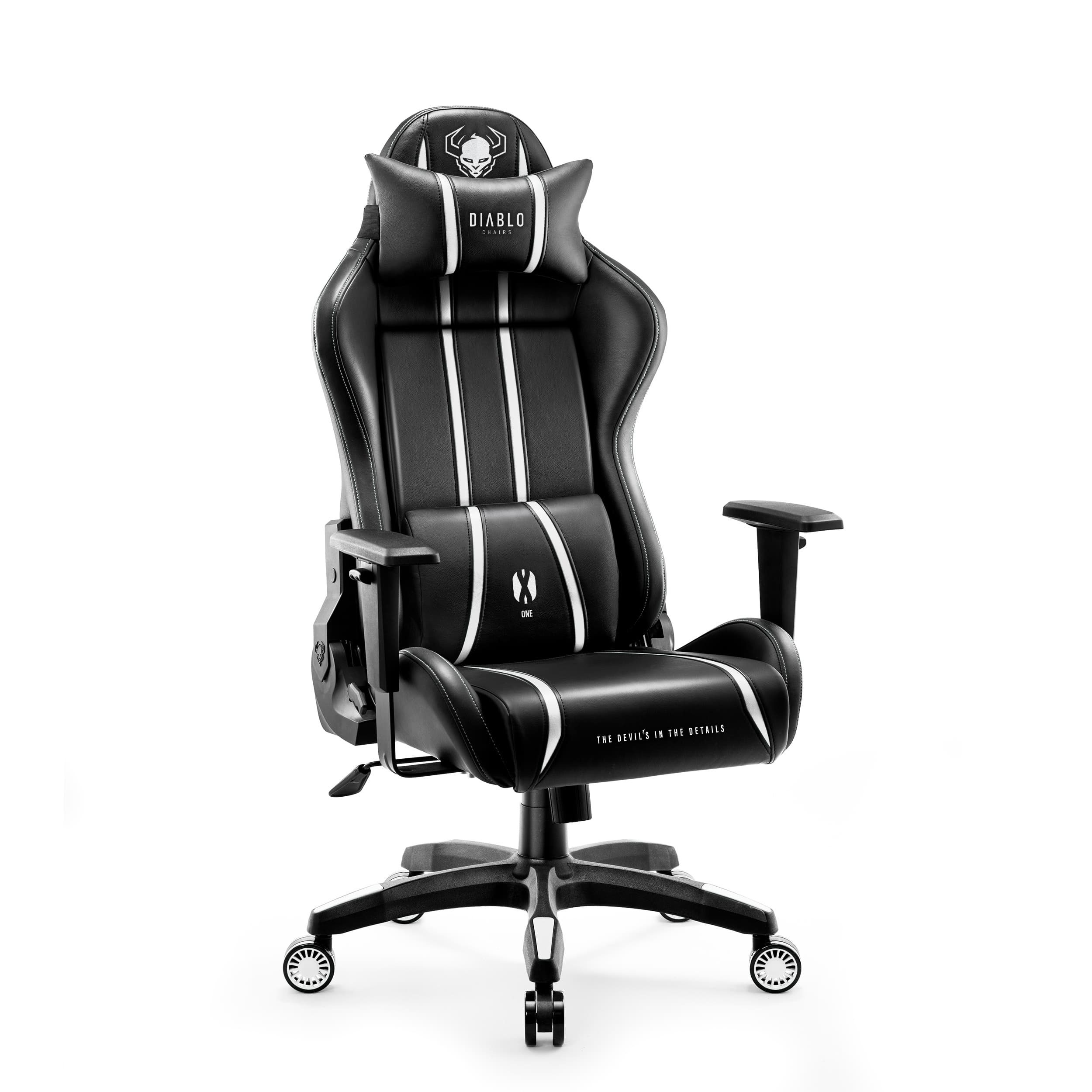 Scaun gaming Diablo X-One 2.0 Normal Size: negru-alb