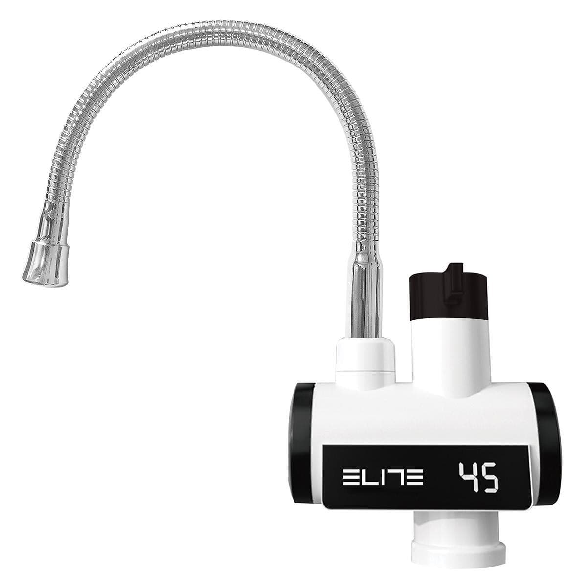 Robinet incalzire apa instant Elite EHD-2570, blat, 3300W, Rotire 360°, Pana la 120°C, Afisaj digital, IPX4, Argintiu