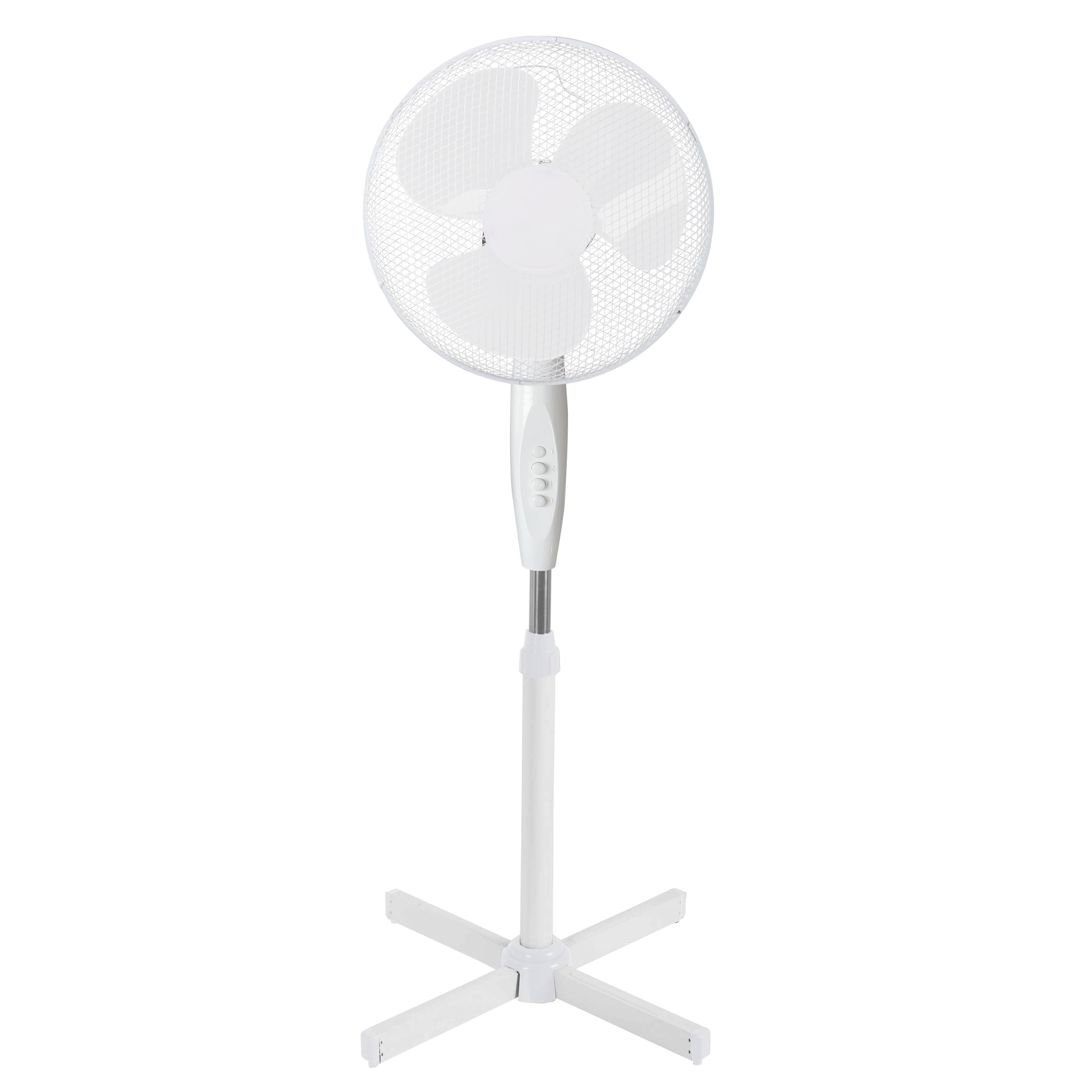 Ventilator Elite EHSF-0365, 45W, 40 cm, 3 viteze, 3 pale, Grilaj din otel,Alb