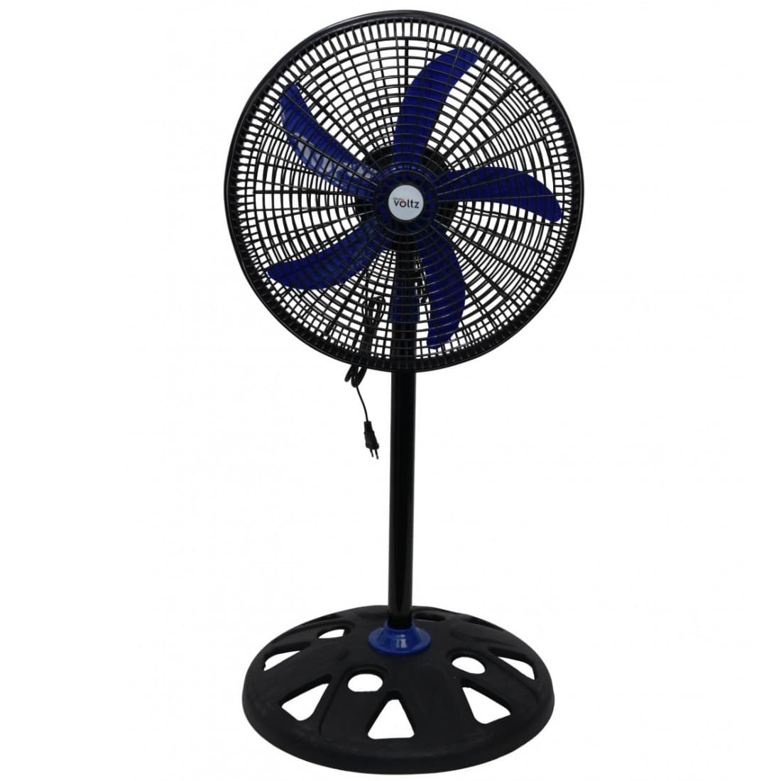 Ventilator Oliver Voltz OV51760N18, 50 W, 18", 3 viteze, Indicator luminos, Reglabil, Negru/Albastru