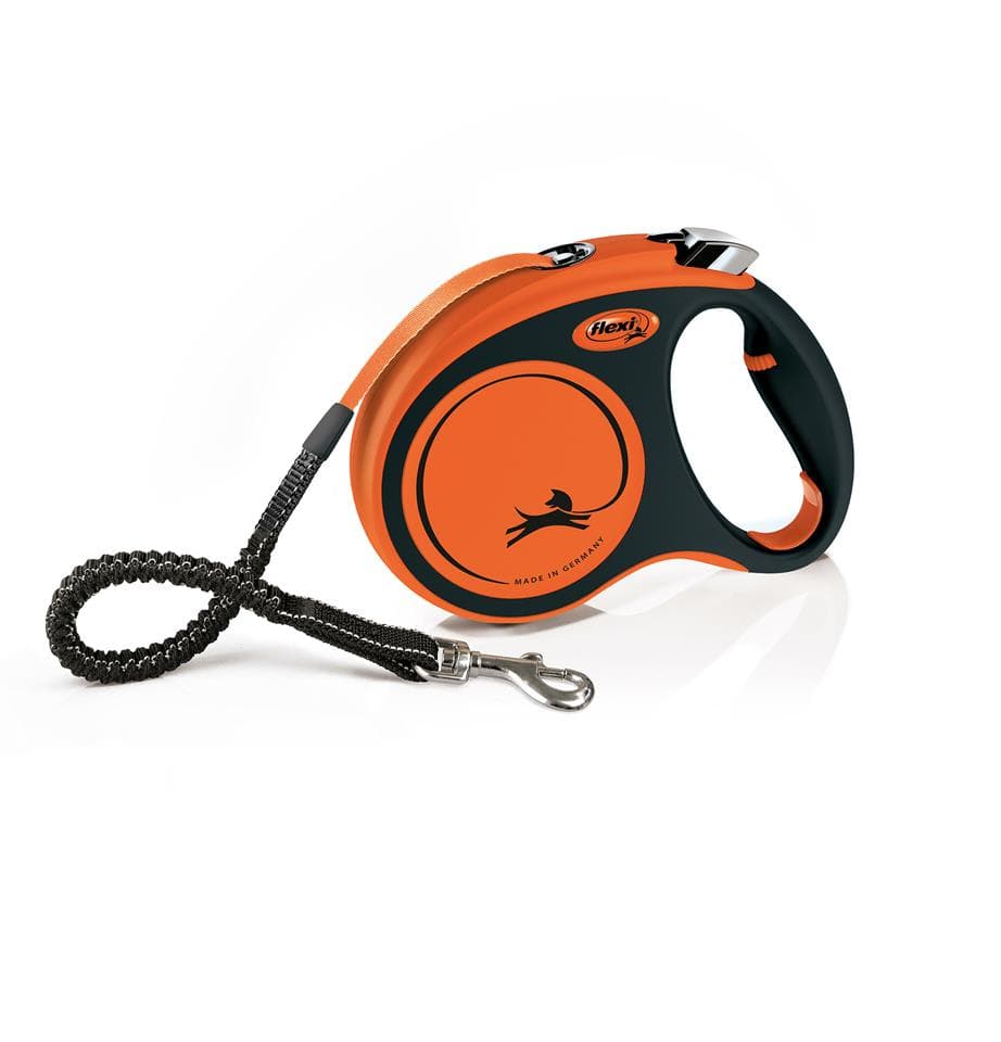 FLEXI Xtreme M Tape 5 m Lesa pentru caini automata, portocaliu
