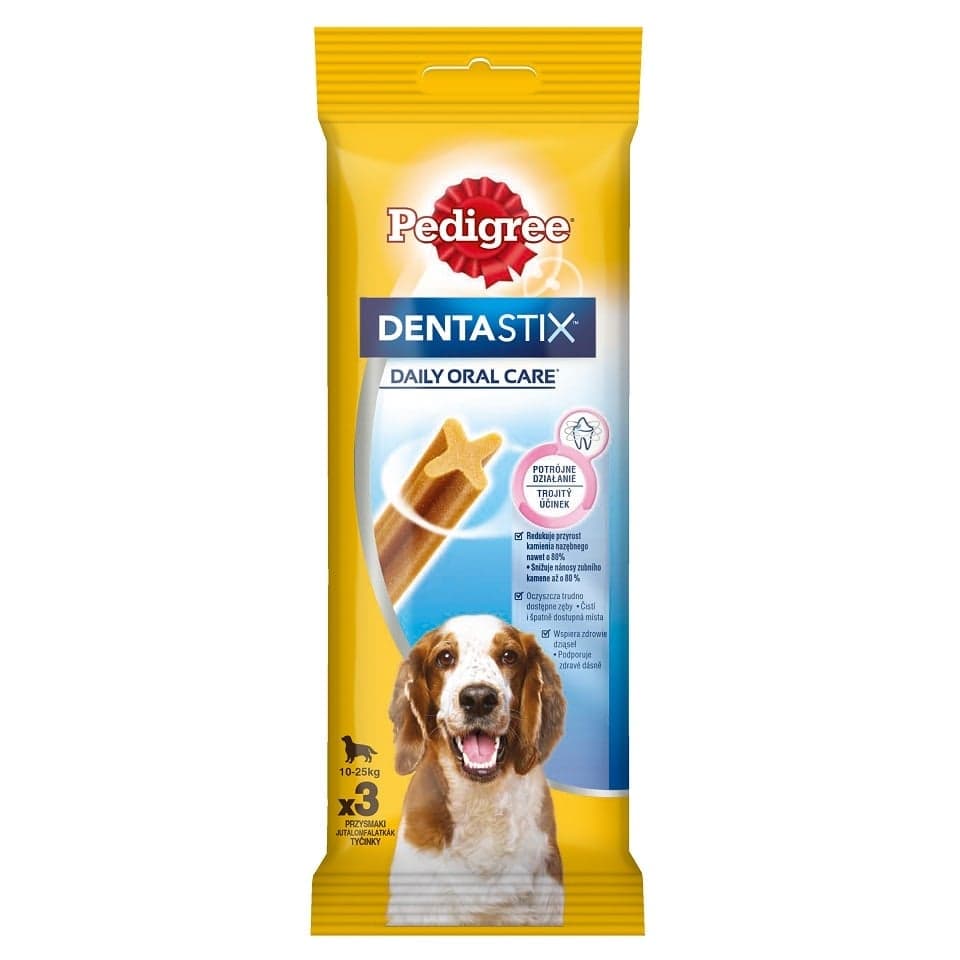 PEDIGREE DentaStix tratament dentar caini rase medii 3 buc - 77g