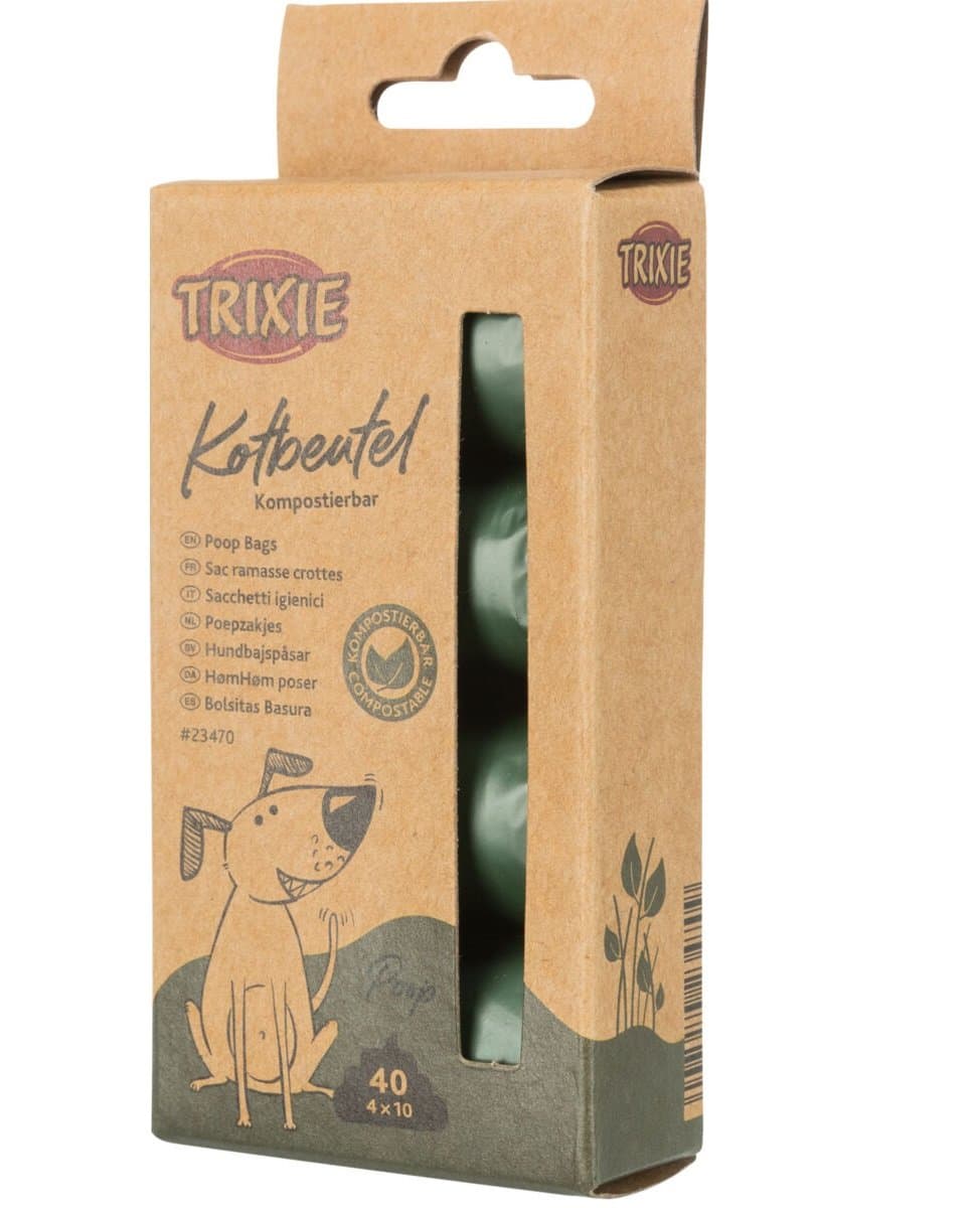 TRIXIE Pungi biodegradabile pentru excremente 4x10 buc.
