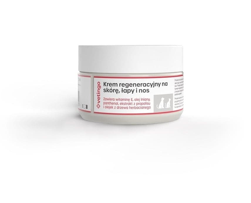 VETINGO Crema regeneratoare piele pisici si caini 75 ml labe si nas