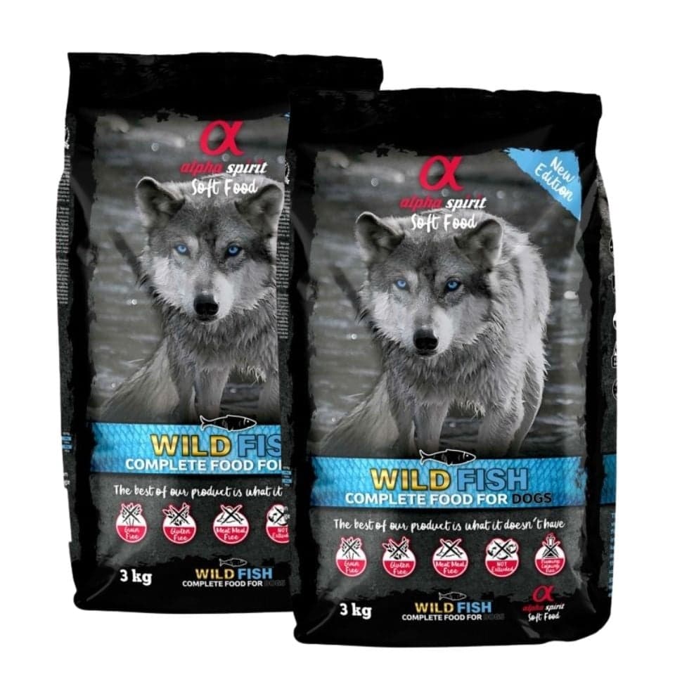 ALPHA SPIRIT hrană moale pentru câini Wild fish 2x3kg