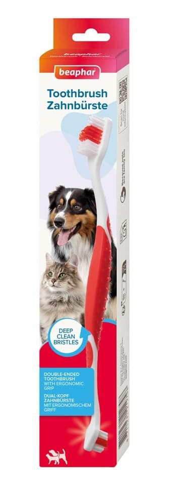 BEAPHAR Toothbrush Regular periuță de dinți dublă câini și pisici