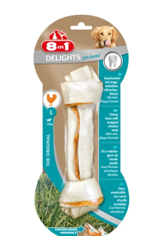 8IN1 Gustare Dental Delights Bone L 1 buc.