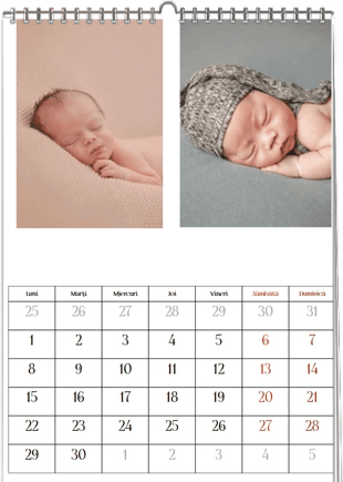 Calendar de perete, Calendarul tău pentru copii, 20x30-A4 cm