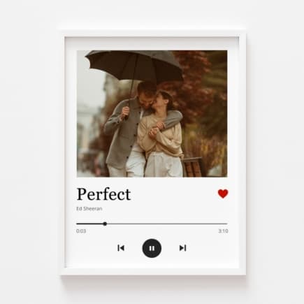 Poster, Love song cu rama alba, 30x40