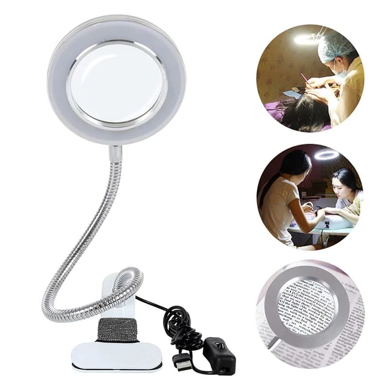 lampa de birou cu lupa