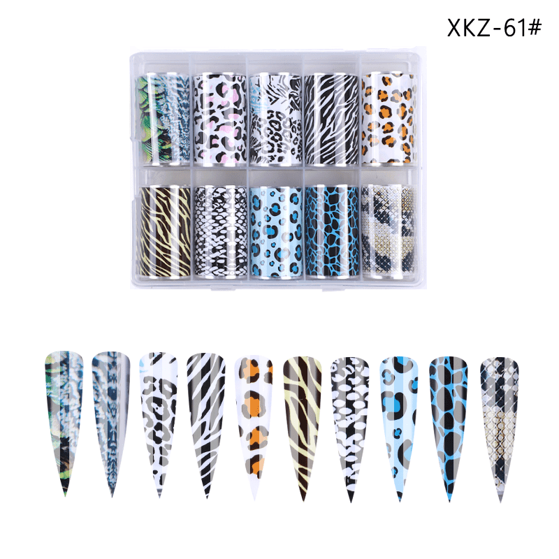 Set 10 folii de transfer 100x4cm. XKZ-61