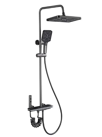 Set de dus inteligent pentru baie cu afisaj digital mixer pentru baie cu 4 functii dus tip ploaie si bideu