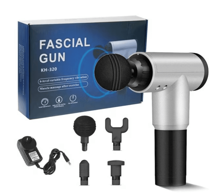 Aparat de masaj cu 4 capete fascial Gun 6 trepte de viteza KH320