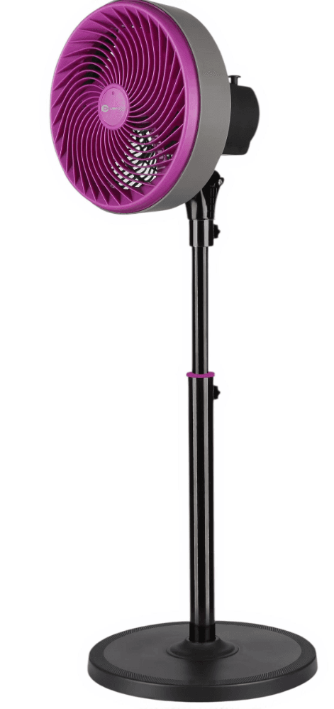 Ventilator de podea FS 25H de 10 inch culoare violet 3 trepte de viteza