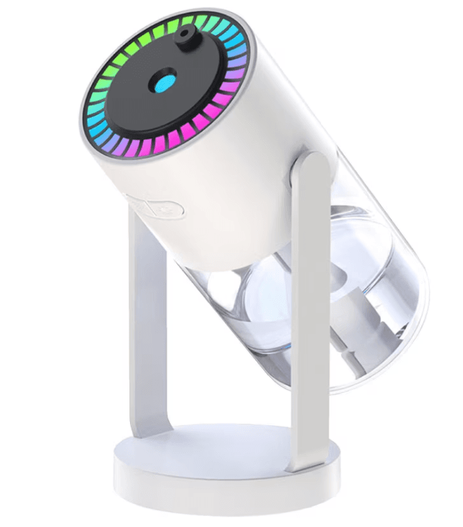 Umidificator si difuzor ultrasonic  de ulei esential Q JS09 cu lumina de noapte si proiector de stele capacitate 280ml