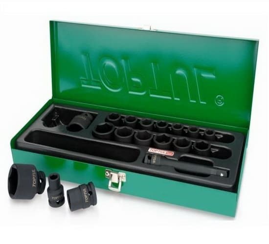 Set capete chei tubulare de impact 1 2  , Toptul 10-32mm 17buc.