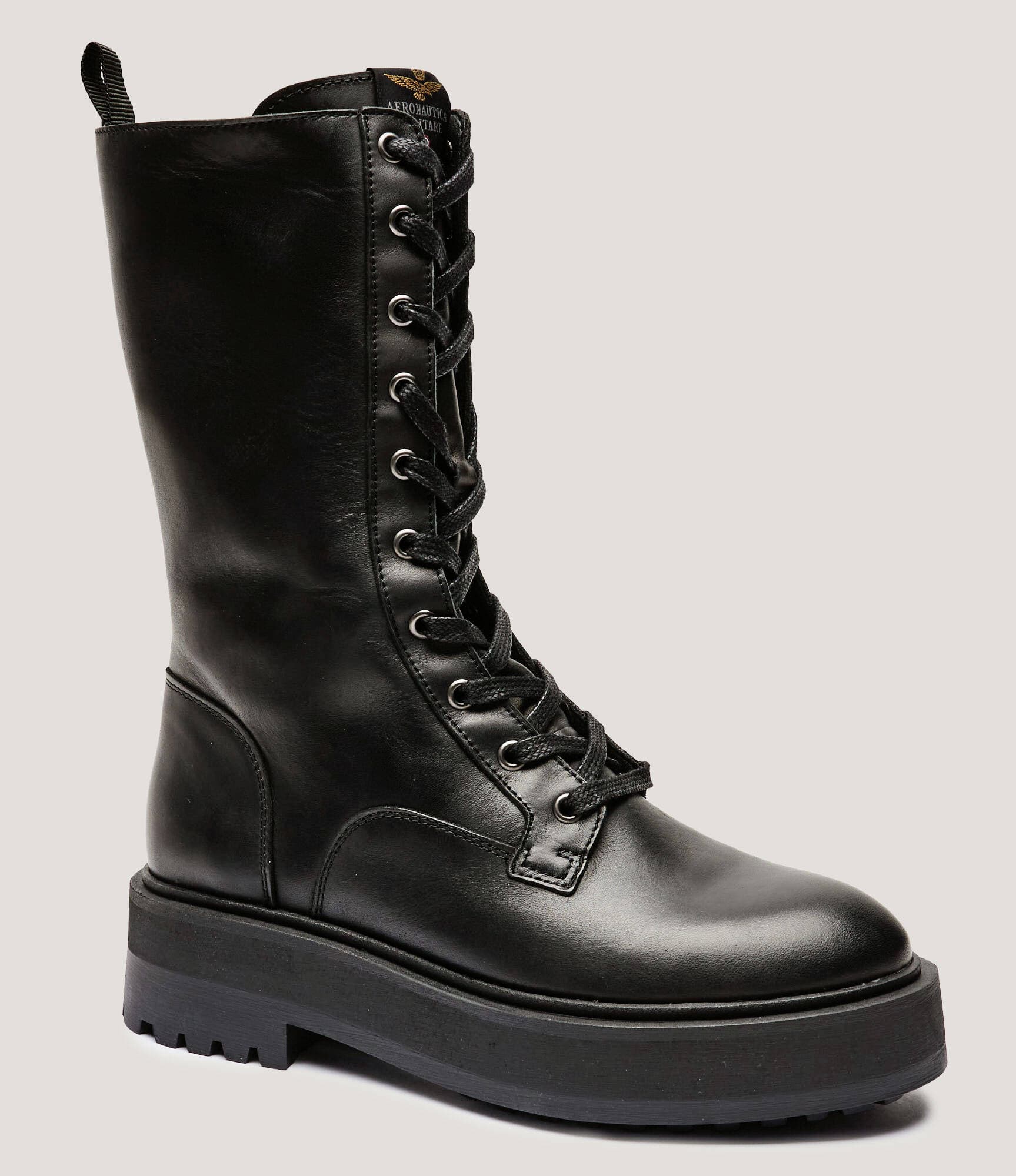 Aeronautica Militare De piele botine cu platformă