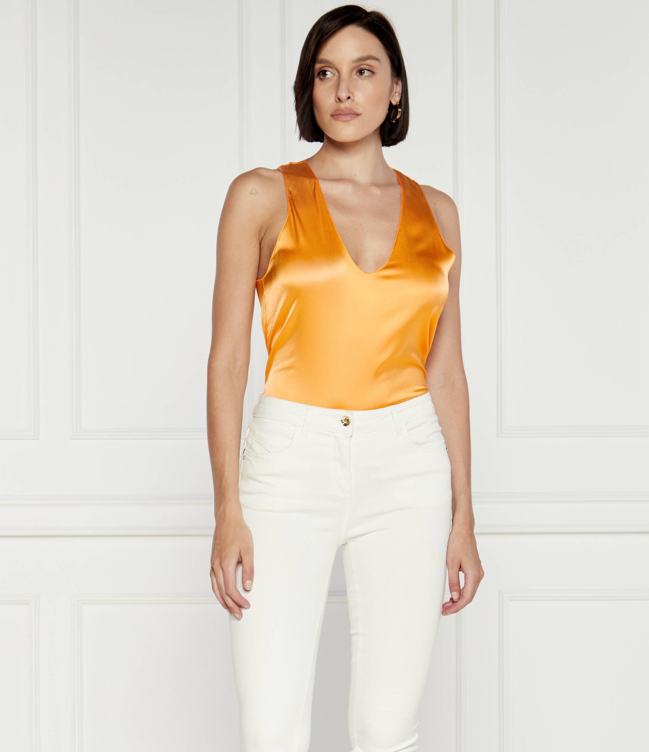 Patrizia Pepe De satin top | Regular Fit