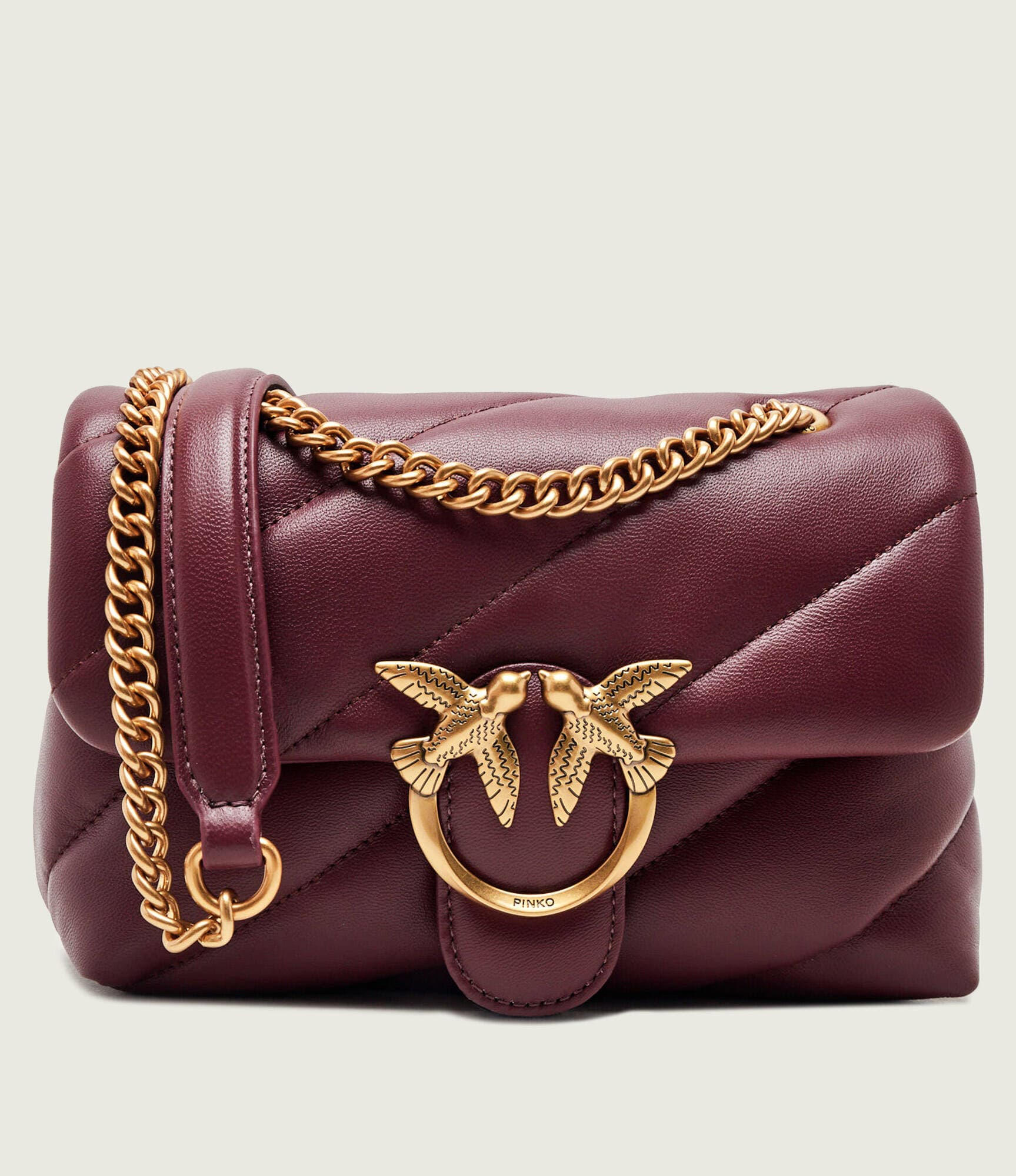 Pinko De piele geantă pe umăr Love Puff Mini