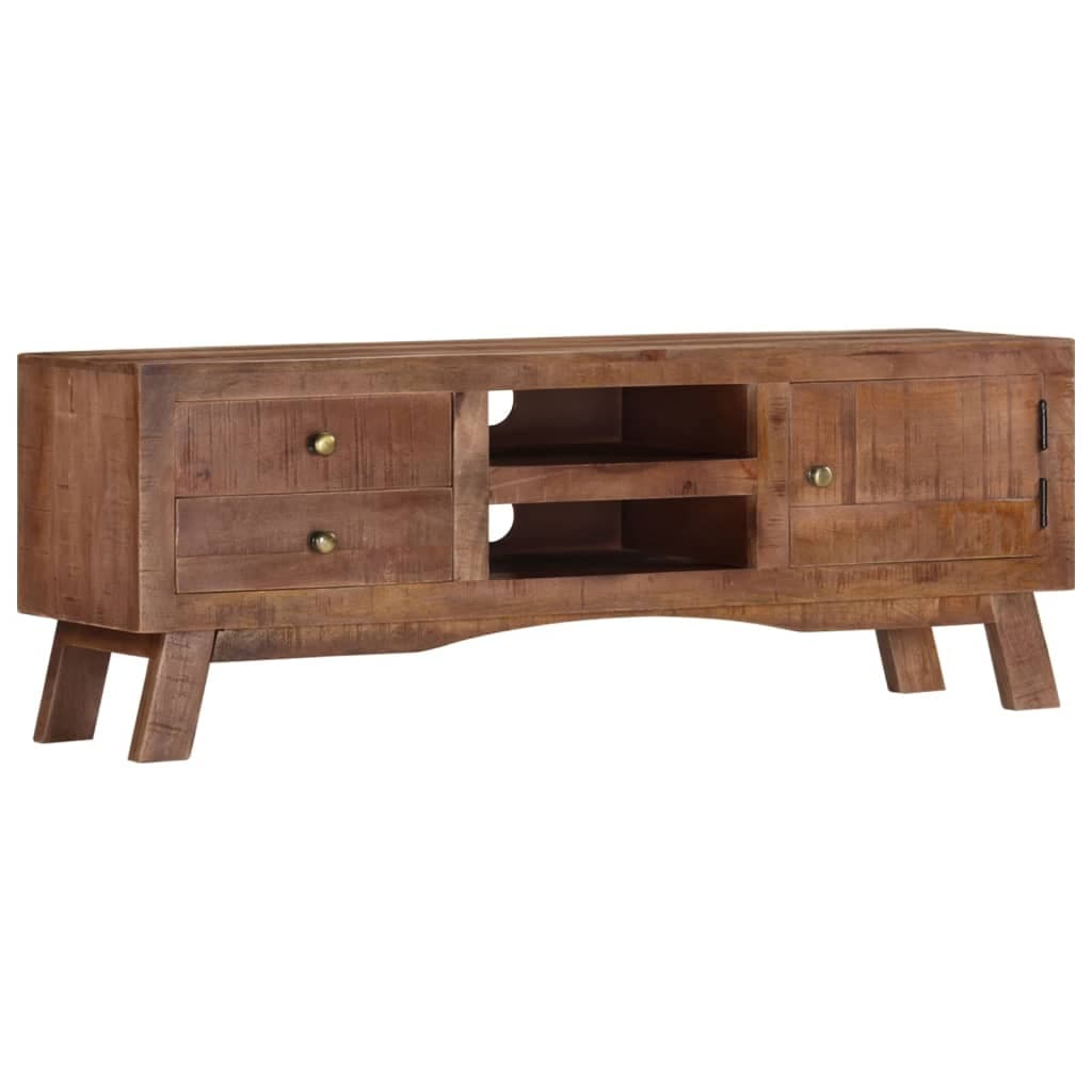 Gossi comoda tv, 110x30x40 cm, lemn de mango nefinisat