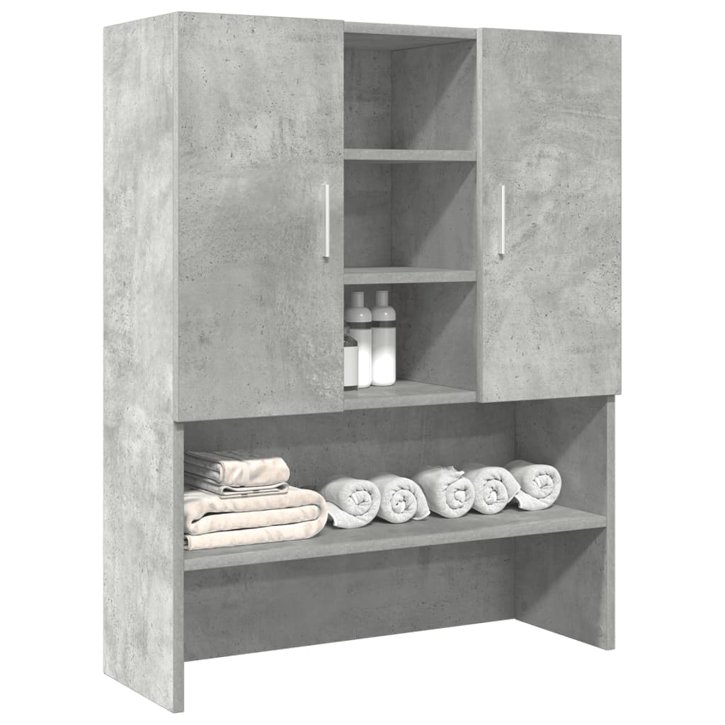 Gossi dulap masina de spalat, gri beton, 70,5x25,5x90 cm