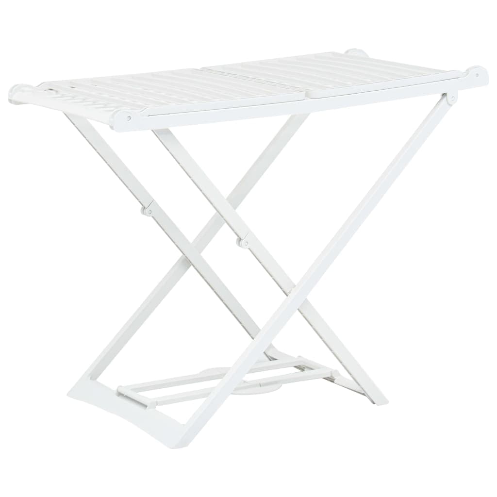 Gossi uscator de rufe pliabil, alb, plastic