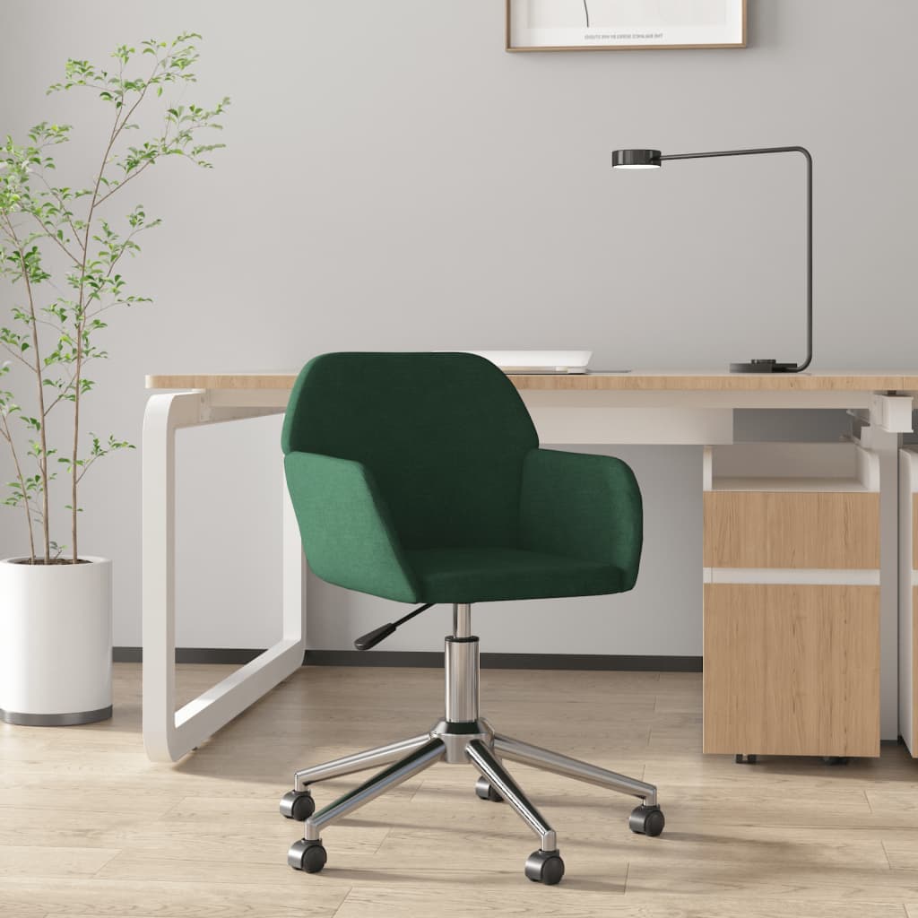 Gossi scaun de birou pivotant, verde inchis, textil