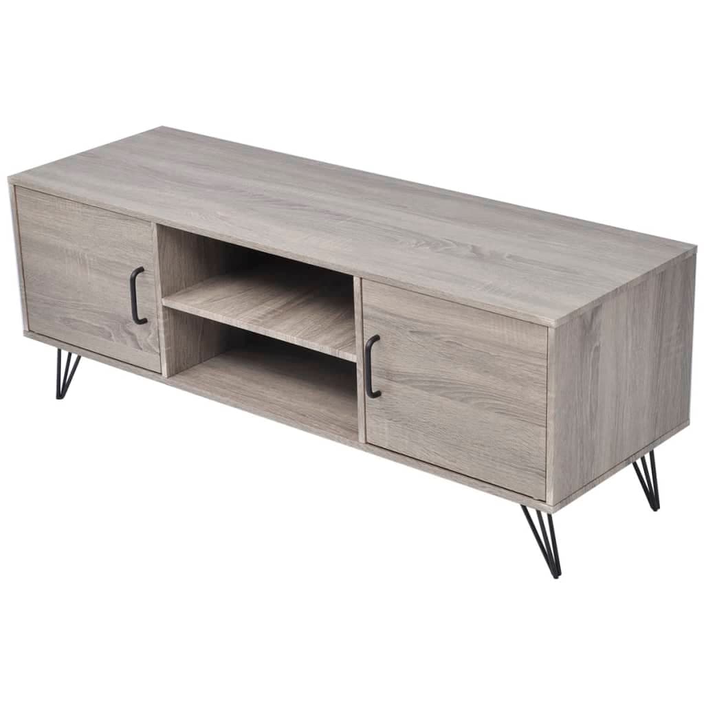 Gossi comoda tv, gri, 120x40x45 cm