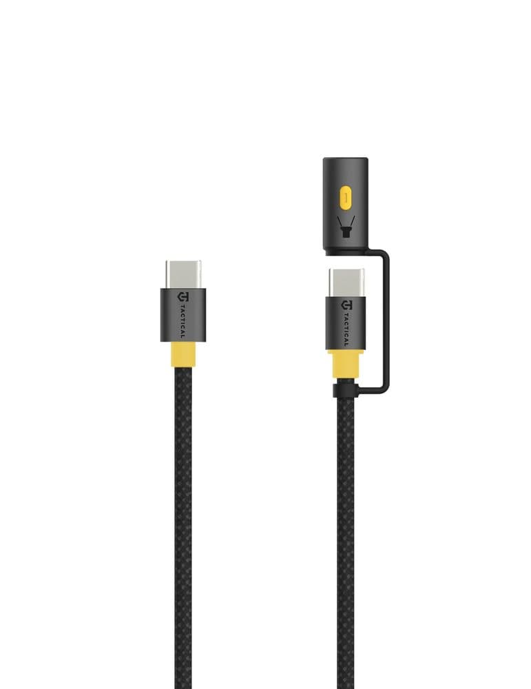 Cablu Tactical Stinger USB-C - USB-C, 1,5 m, negru