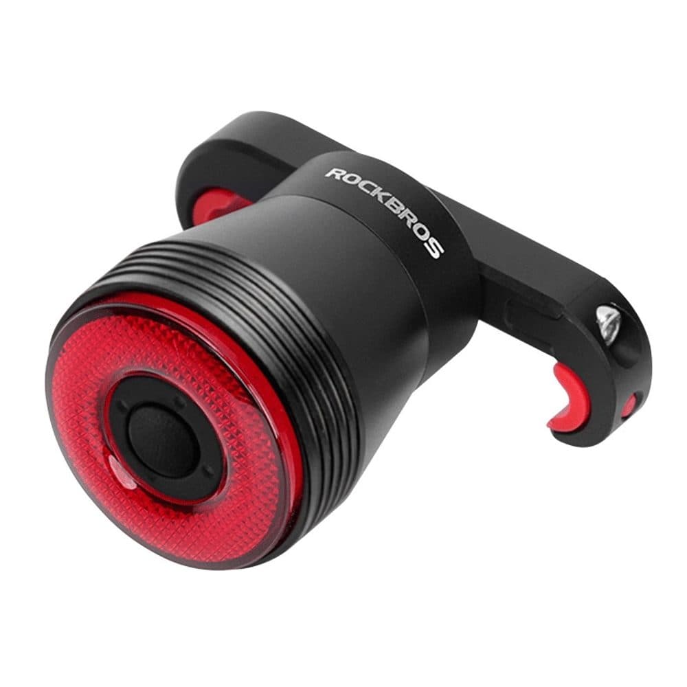 Rockbros Q5 Lumină spate pentru biciclete cu sistem Smart Stop, negru