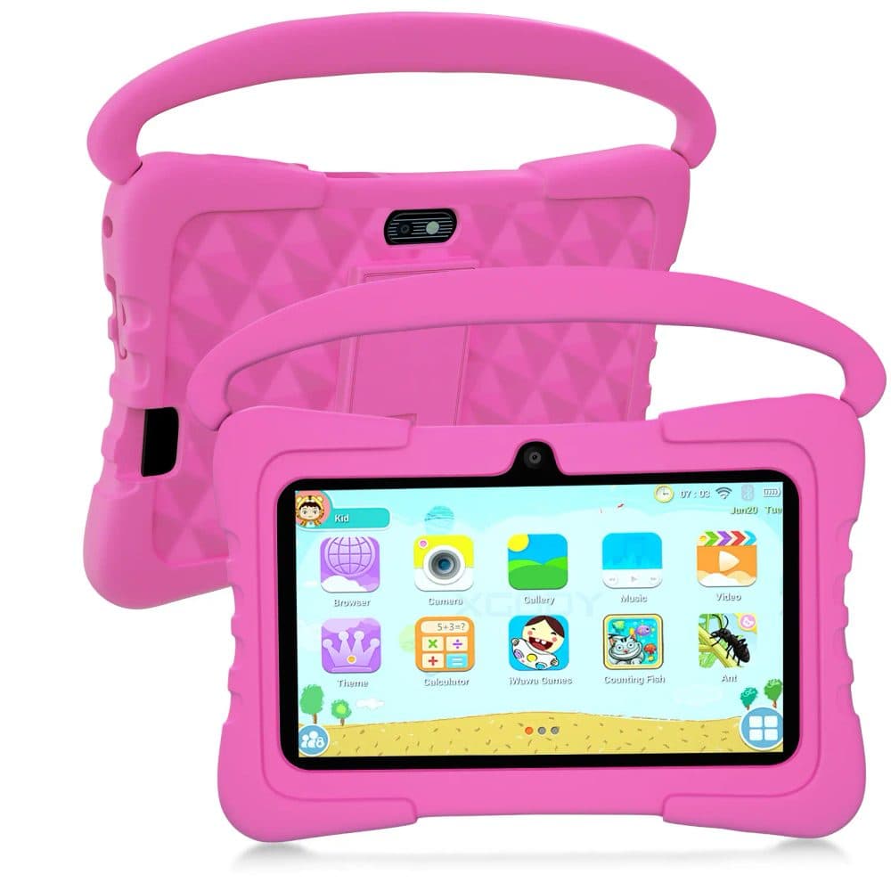 Tabletă pentru copii cu Android, 2+32 GB, roz
