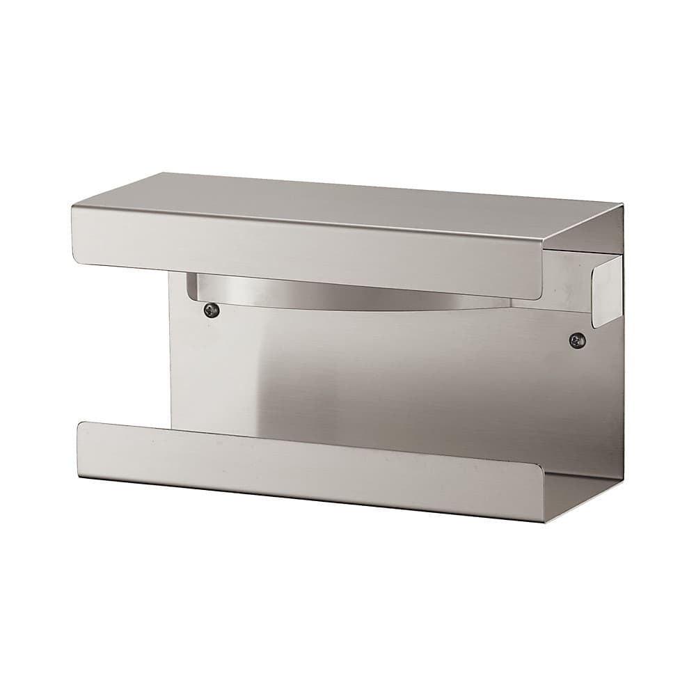 AIR-WOLF Dozator pentru mănuși și șervețele cosmetice, pentru 1 cutie, î. x lăț. x ad. 138 x 250 x 99 mm, inox, periat