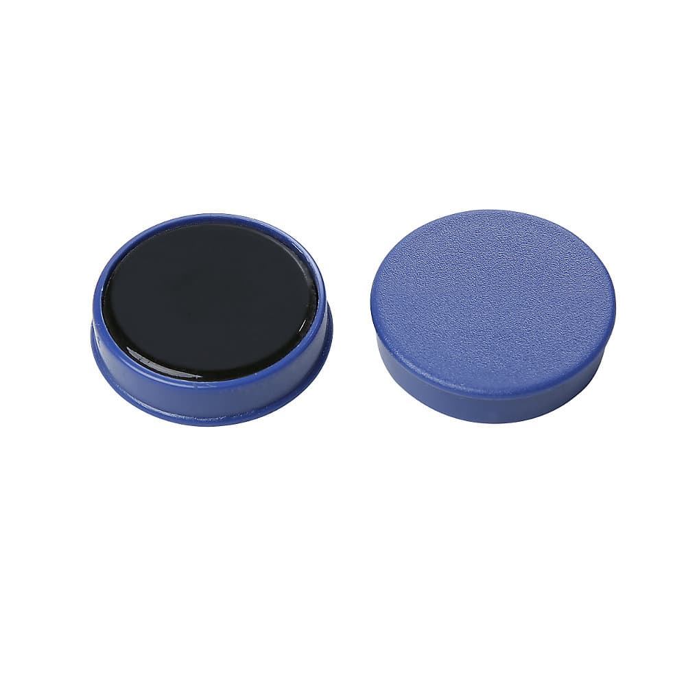 eurokraft basic Magnet rotund, plastic, Ø 30 mm, amb. 36 buc., albastru