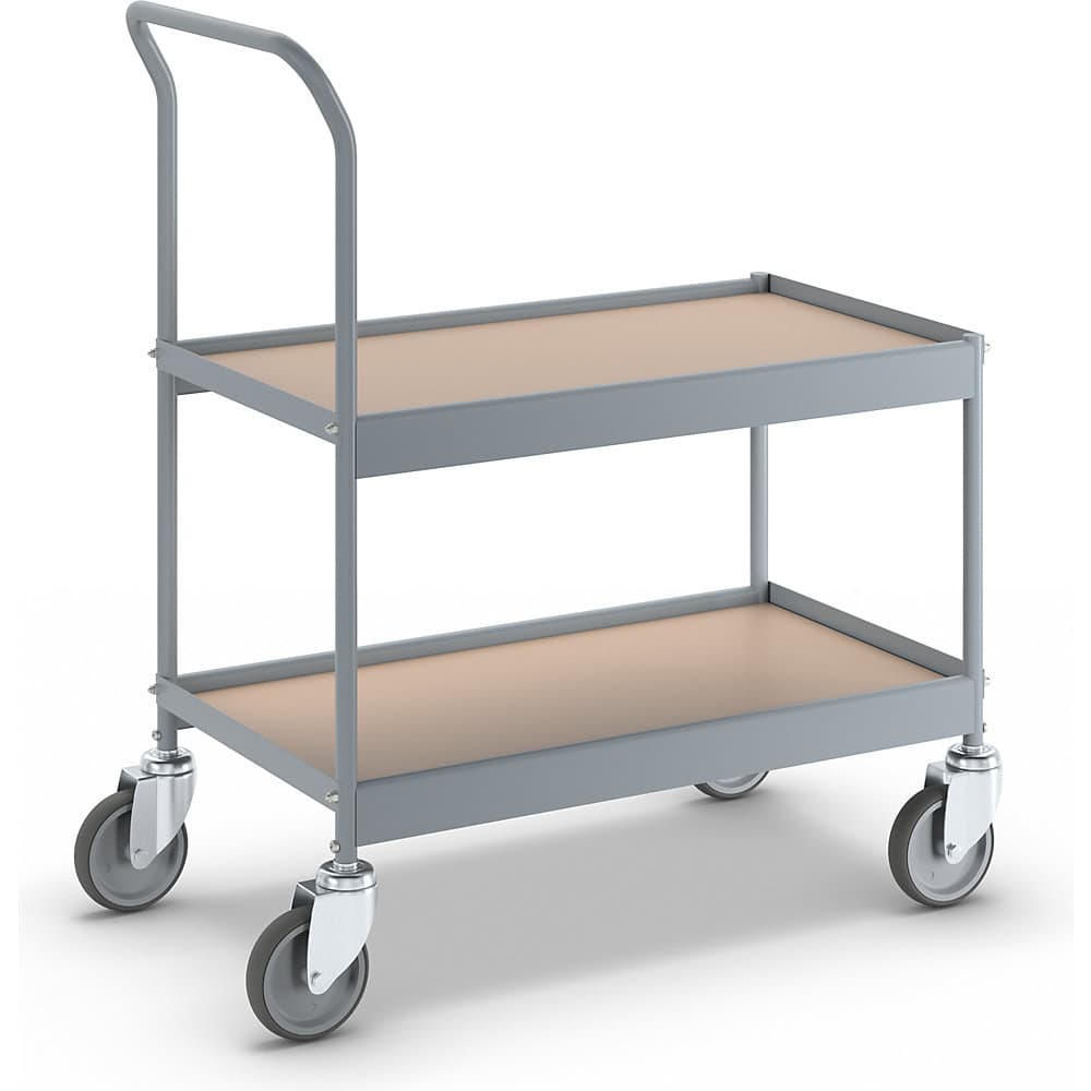 eurokraft pro Cărucior pentru debarasare, lung. x lăț. x î. 840 x 470 x 955 mm, cu 4 roți pivotante, Ø roții 125 mm