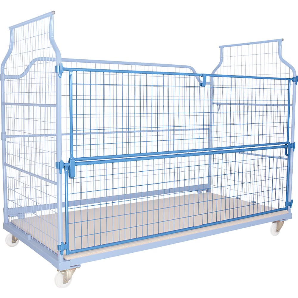 eurokraft pro Ușă frontală, rabatabilă pe jumătate, cu grilaj, albastru deschis, model 2000