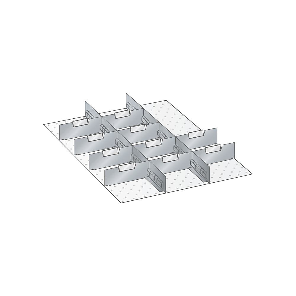 LISTA Compartimentare pentru sertare, 12 piese, pentru înălțime front 150 mm